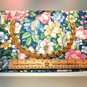 1980s vintage gold collar necklace